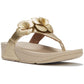 Fitflop Lulu Flower Toe-Post Polyurethane Women's Platino Sandals