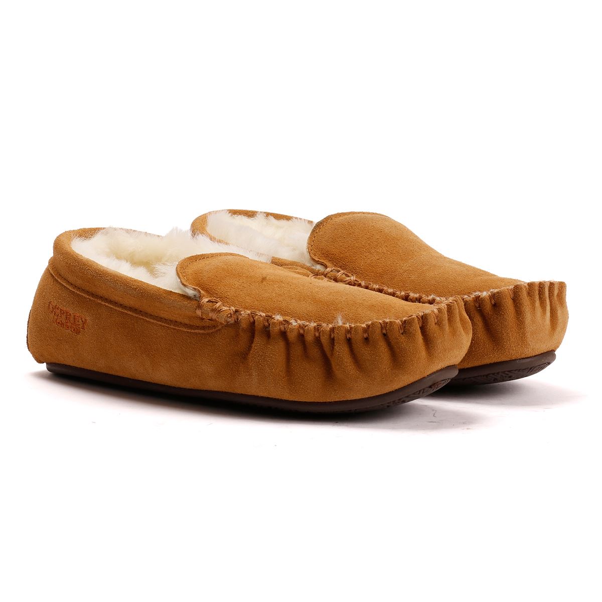 Osprey London The Sunday Suede Men's Chestnut Slippers
