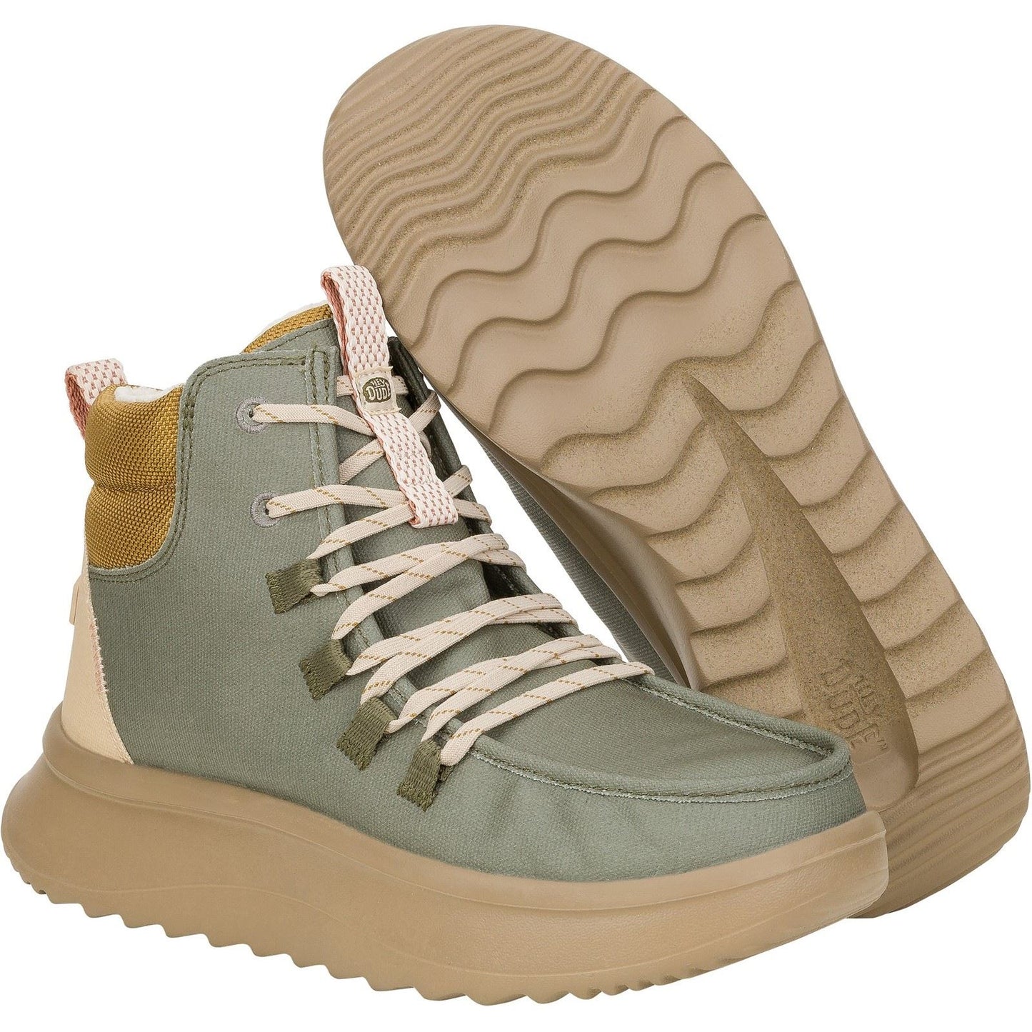 HEYDUDE Women's Wendy Peak Apres Ankle Boots in Olive