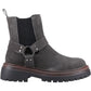 Hush Puppies Raye Suede Women's Charcoal Flat Chelsea Boots