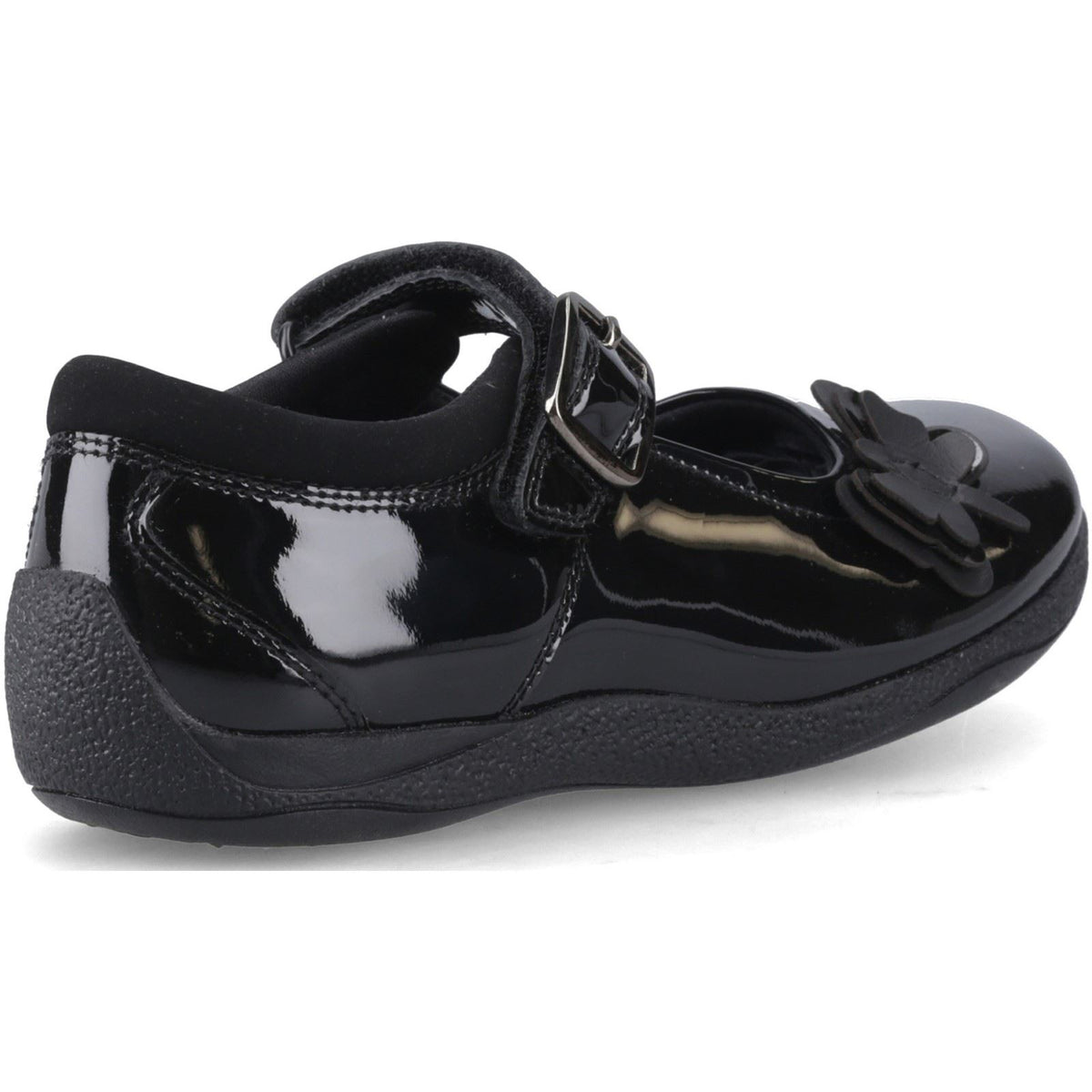 Hush Puppies Julie Ballerina Patent Leather Girl's Black Shoes
