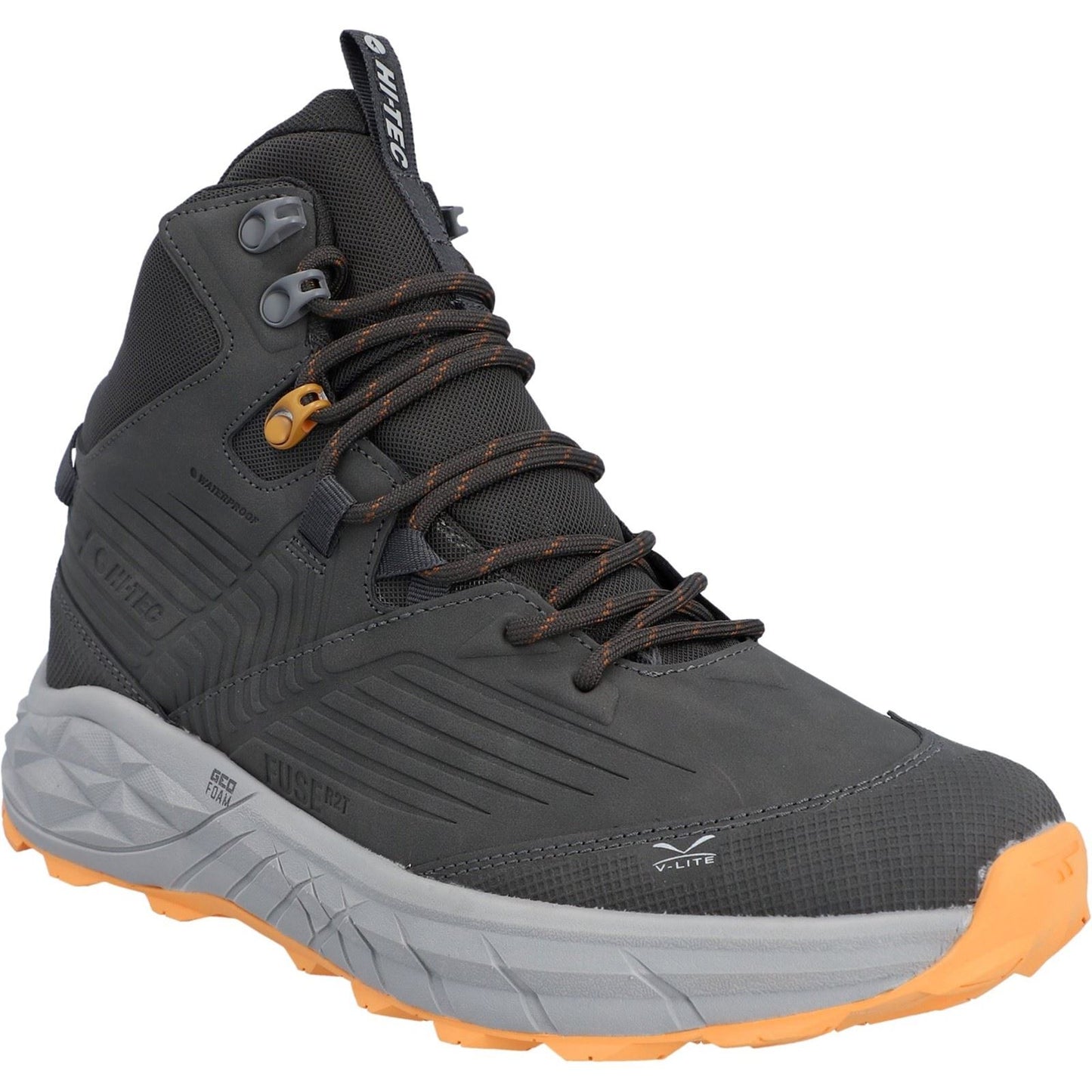 Hi-Tec Fuse Trek Mid Polyester Men's Chocolate Brown/Timber Wolf Hiking Boots