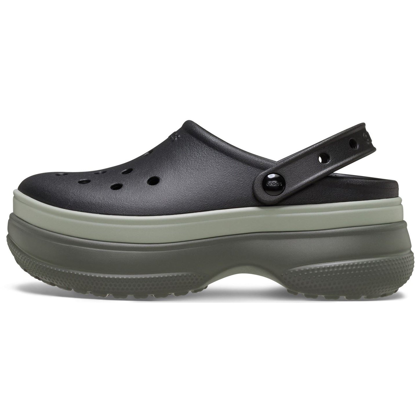 Crocs Classic Stacked Thermoplastic Black Clogs