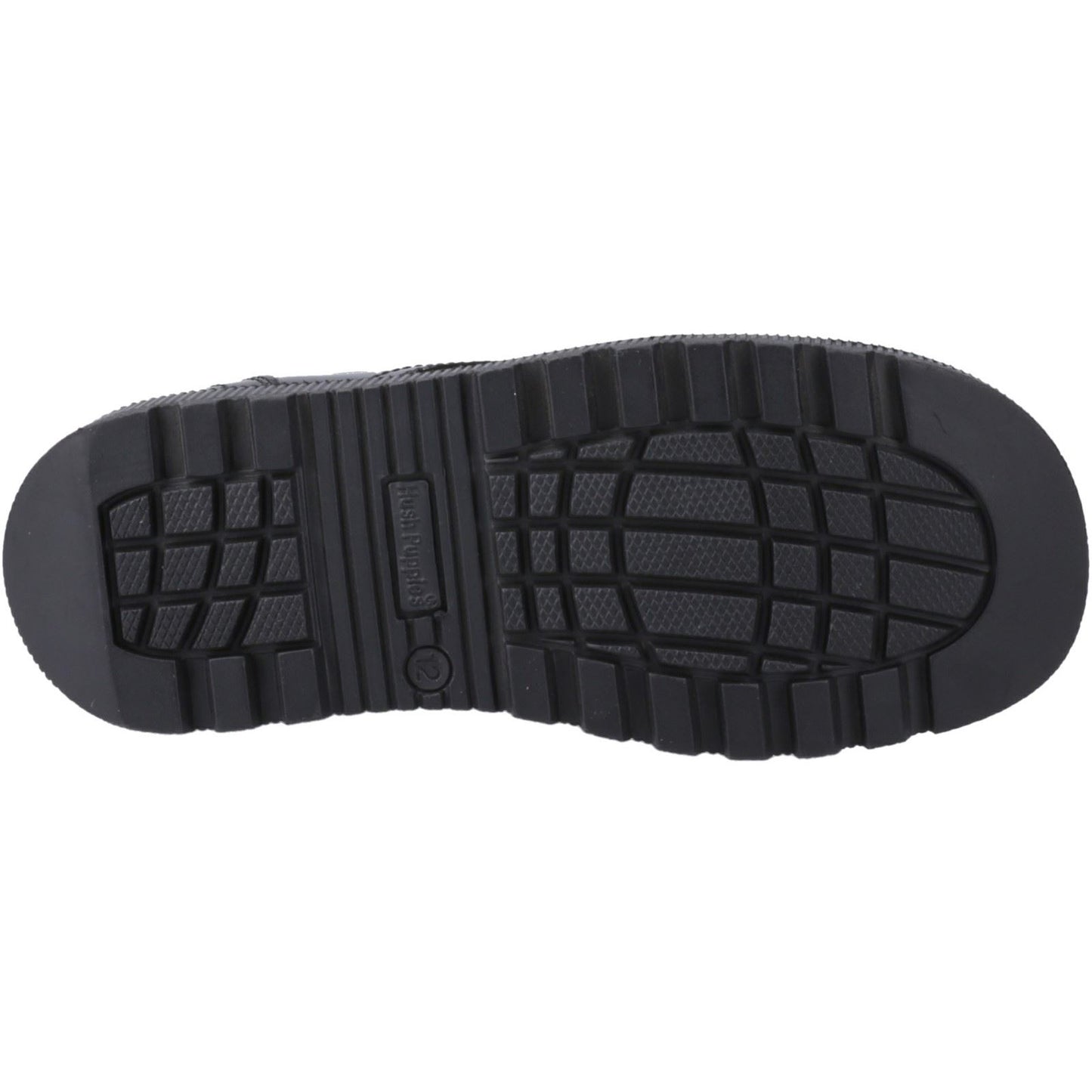 Hush Puppies Keeley Patent Leather Youth Black Lace-Up Shoes
