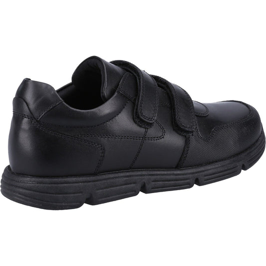 Hush Puppies Lucas Leather Junior Black Shoes