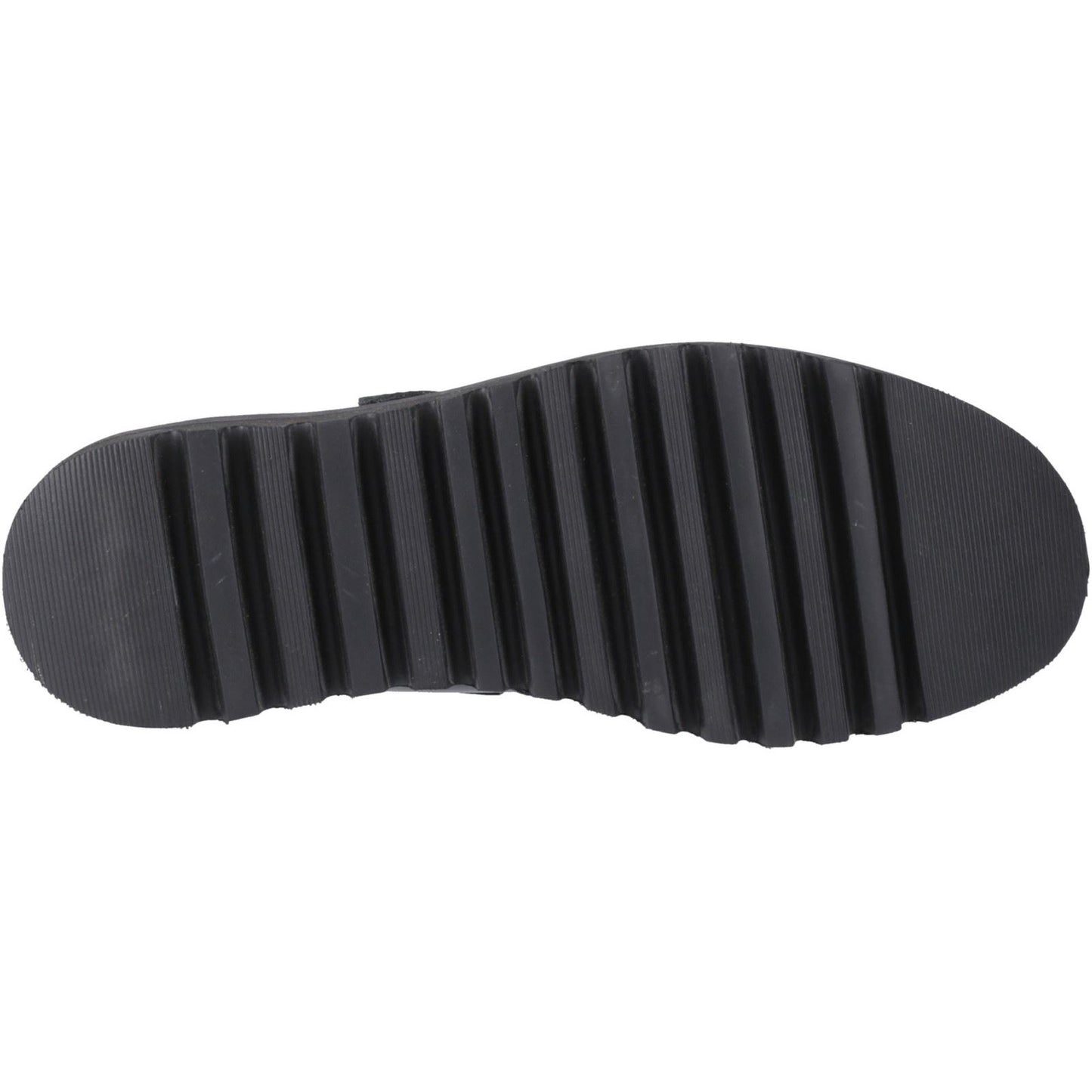 Hush Puppies Florrie T-Bar Leather Youth Black Shoes