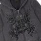 Ed Hardy Stay True Fitted Cropped Zip Women's Black Hoodie