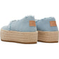 TOMS Women's Valencia Espadrille in Pastel Blue