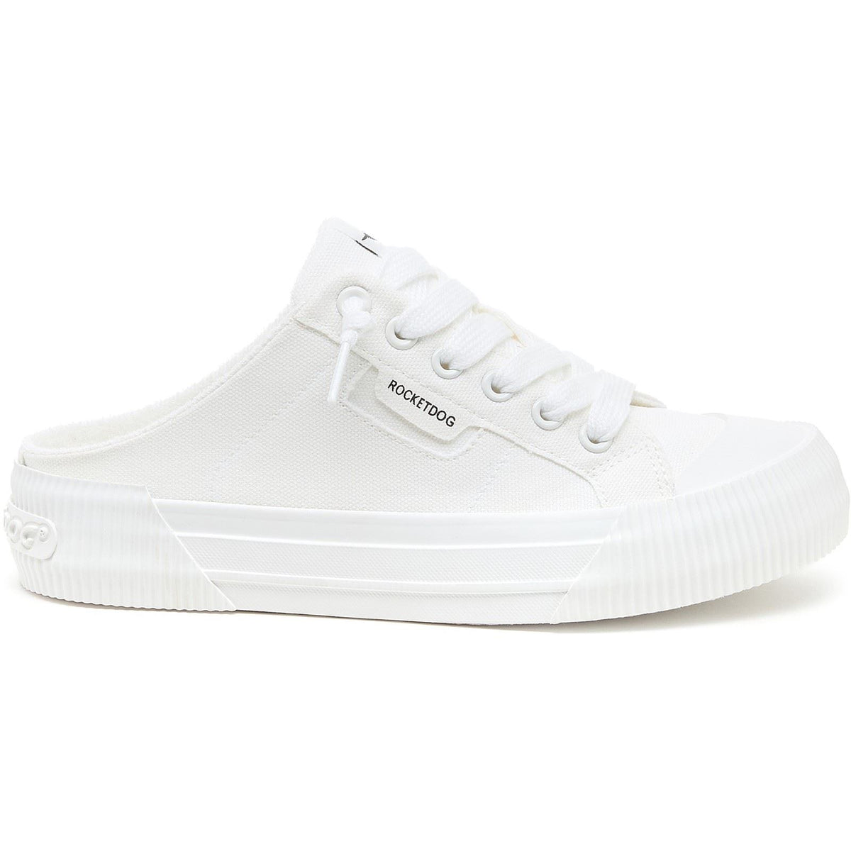 Rocket Dog Cheery Mule Canvas Textile Women's White Mules
