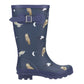 Cotswold Woodland Rubber Junior Owls Wellington Boots