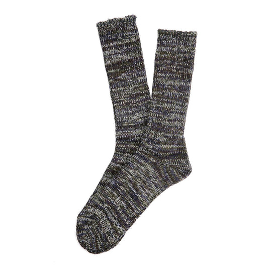 Anonymous Ism 5 Colour Mix Crew Cotton Men's Moss Calf High Socks