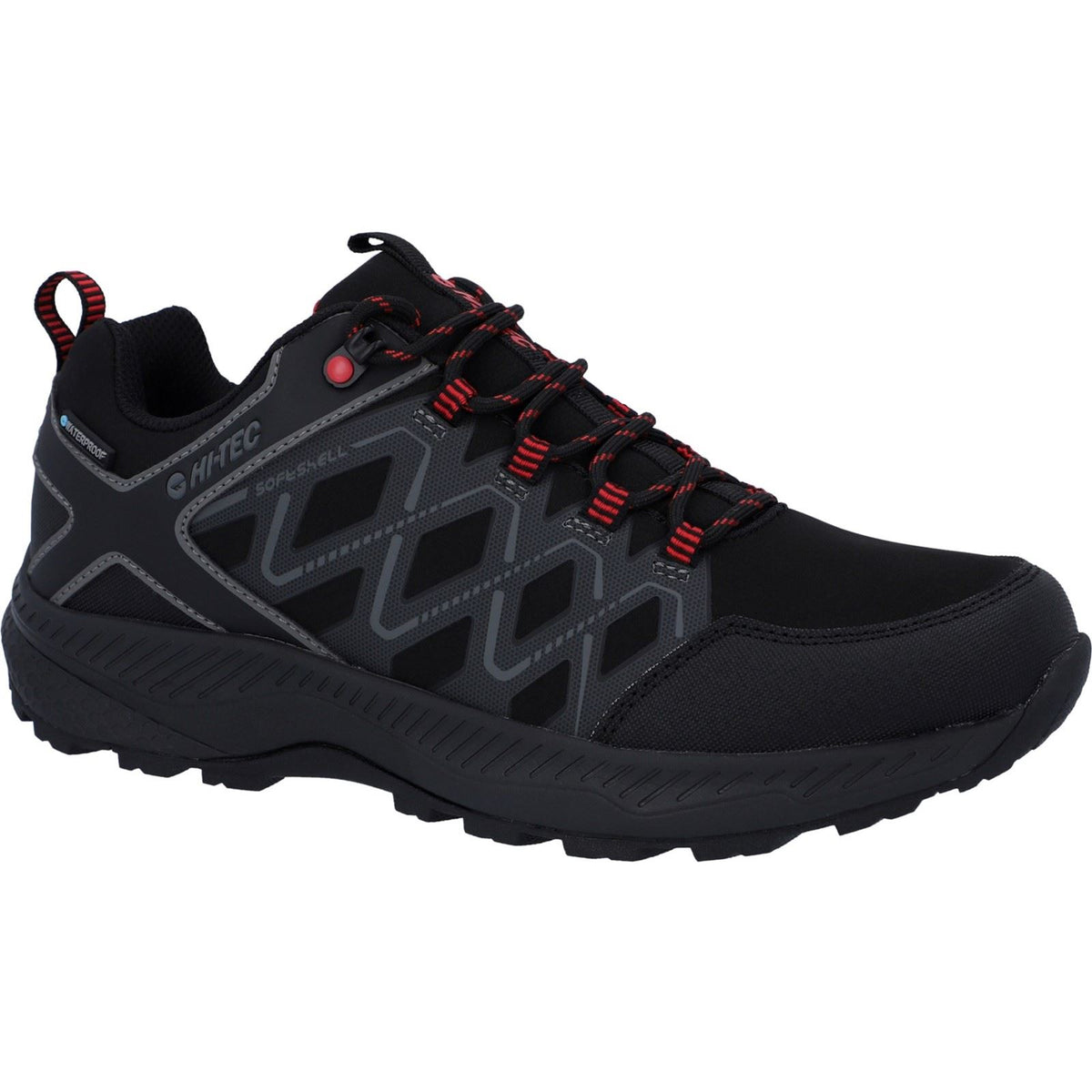 Hi-Tec Diamonde Low Polyester Men's Black/Castlerock Hiking Shoes