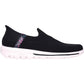 Skechers Women's GO WALK Travel Tahiti Sunset Shoe in Black