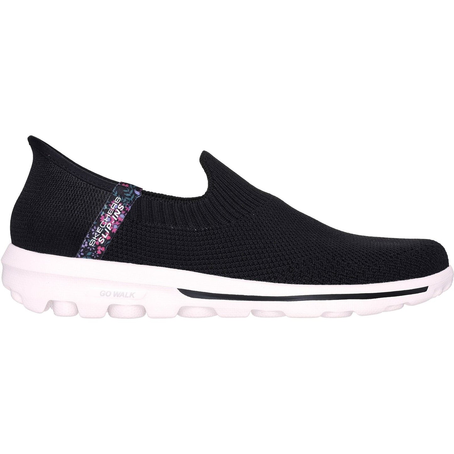 Skechers Women's GO WALK Travel Tahiti Sunset Shoe in Black