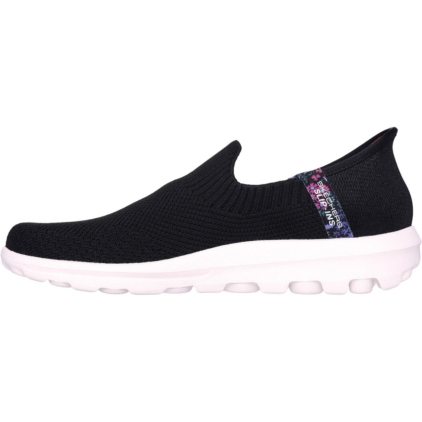 Skechers Women's GO WALK Travel Tahiti Sunset Shoe in Black