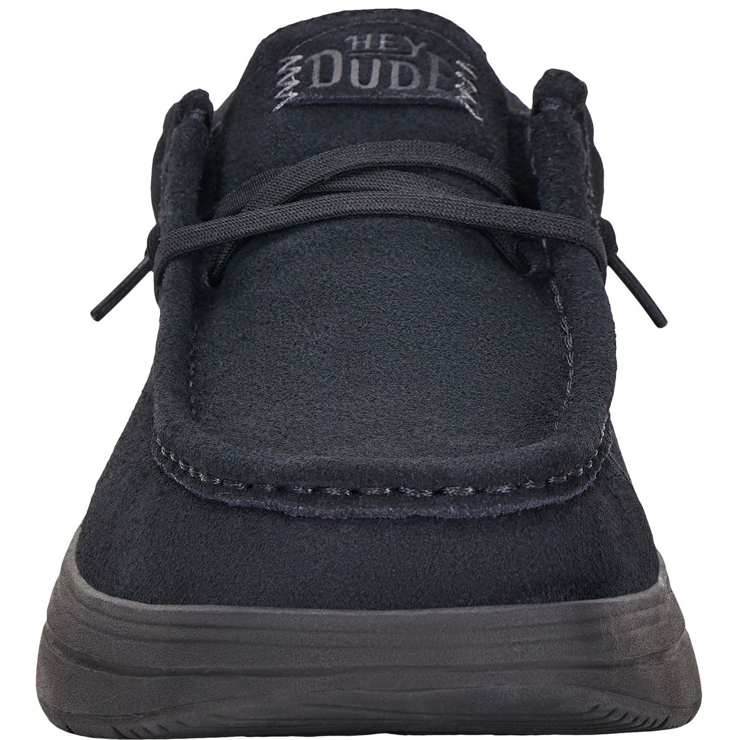 HEYDUDE Men's Wally X Suede Shoes in Black