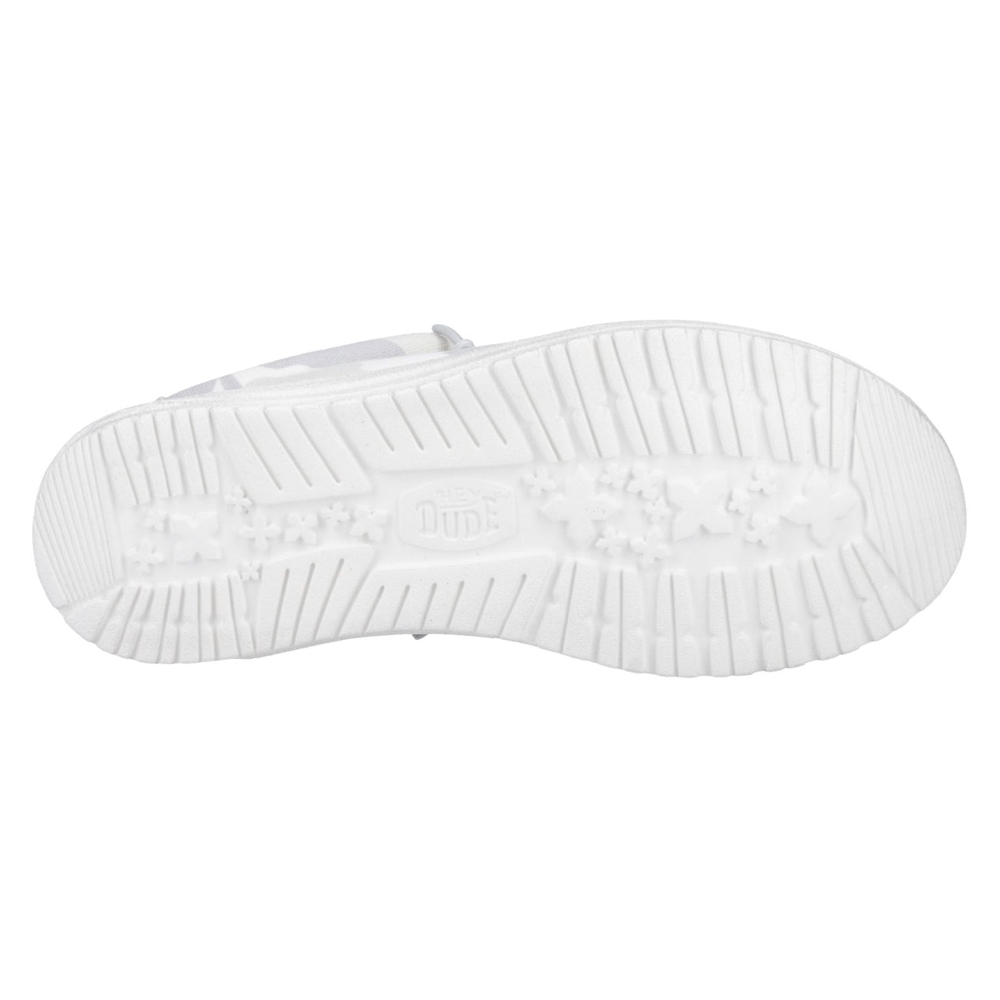 HEYDUDE Men's Wally Washed Camo Shoe in Greyscale Desert Camo