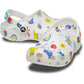 Crocs Classic Graphic Thermoplastic White/Multi Clogs