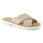 TOMS Women's Mae Crossover Sandal in Champagne