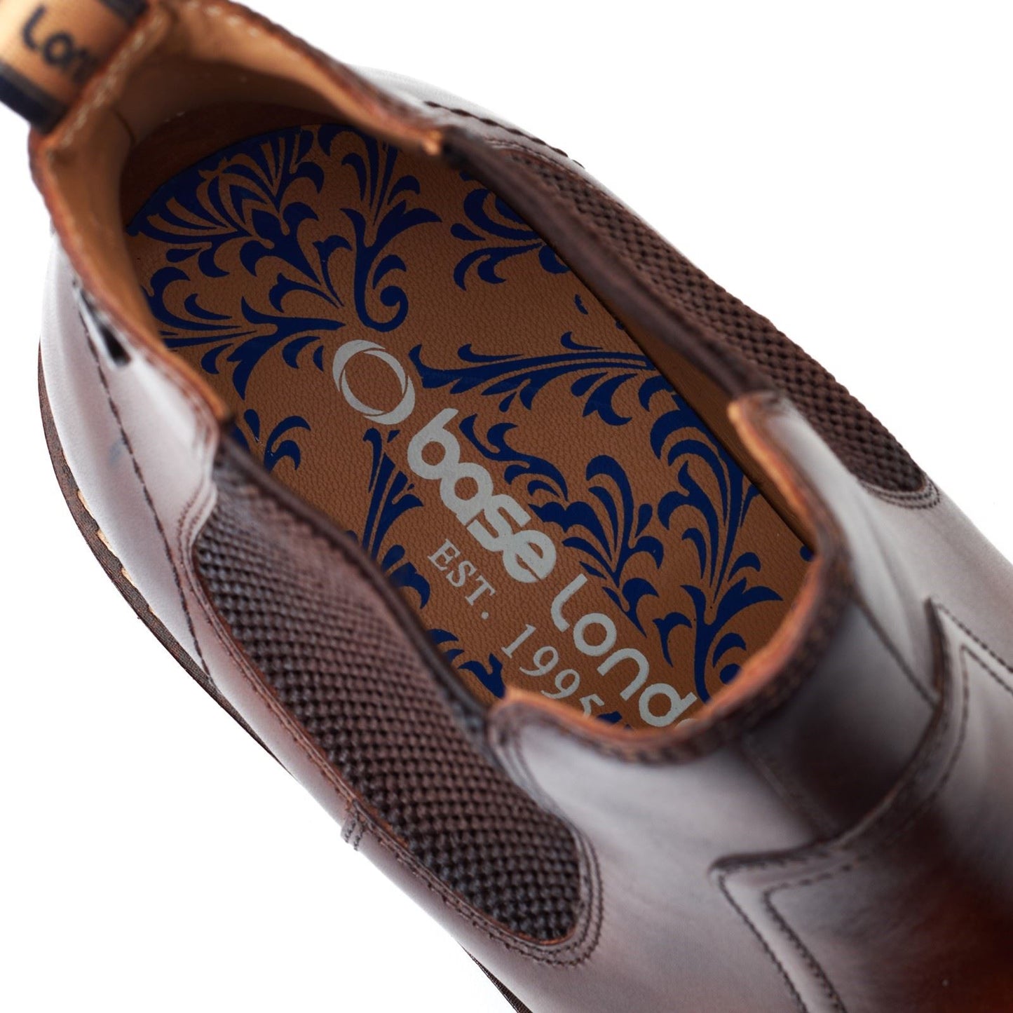 Base London Men's Bloom Chelsea Boot in Burnt Brown