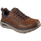 Skechers Arch Fit Crosser Ronaldo Leather Men's Dark Brown Leather Lace-Up Shoes