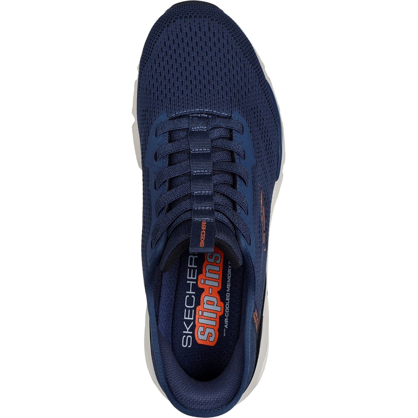 Skechers Men's Skech-Air Ventura Vanderway Shoes in Navy/Orange