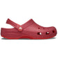 Crocs Unisex Classic Glitter Clog in Cherry Red