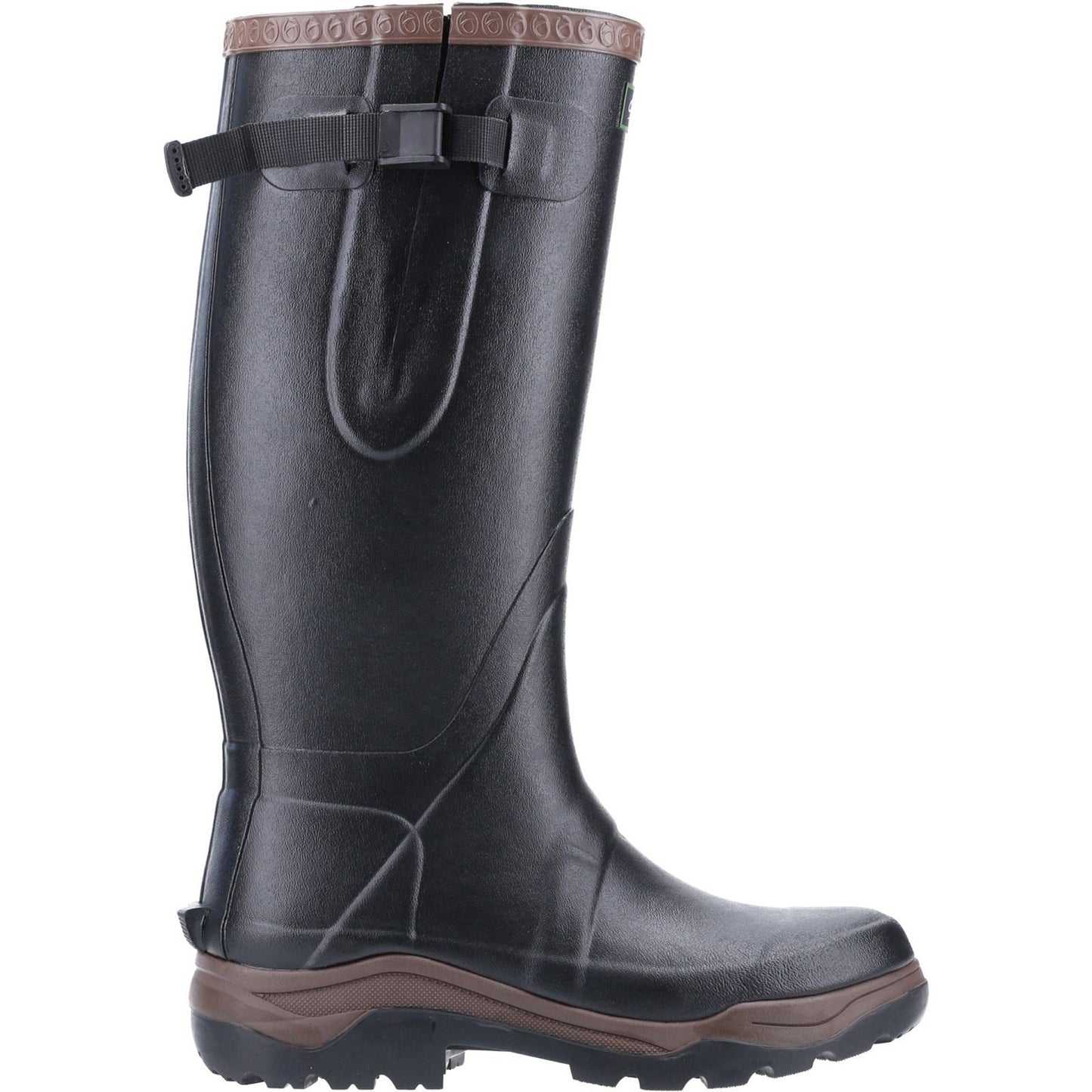 Cotswold Compass Synthetic Rubber Wellington in Black