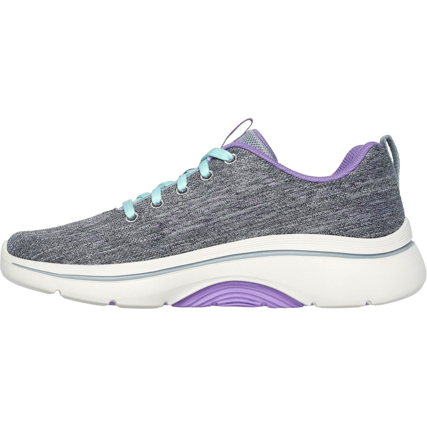 Skechers Women's GO WALK Arch Fit 2.0 Vivid Sunset Shoes in Grey/Lavender