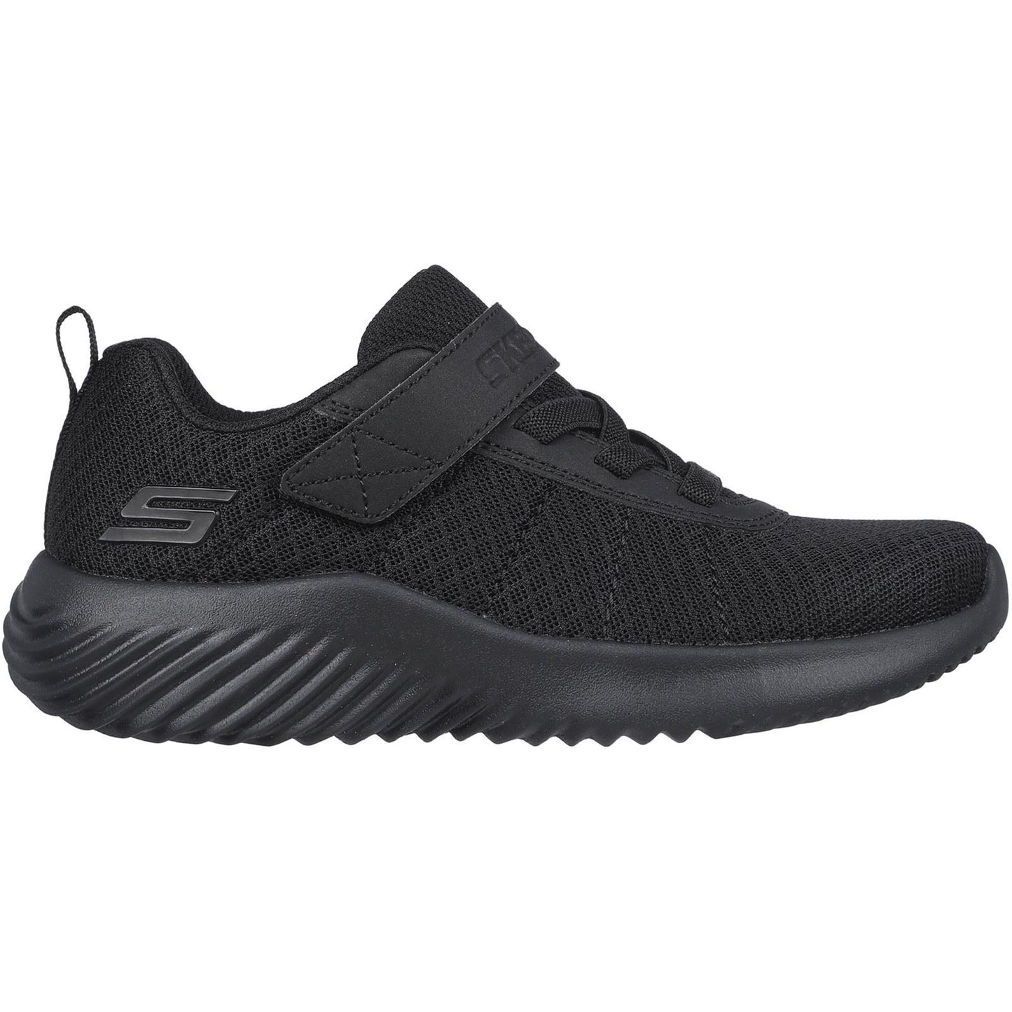 Skechers Bounder Baronik Textile Black Trainers