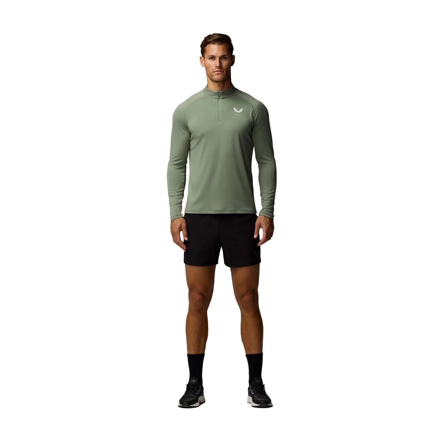 Castore Adapt Training 1/4 Zip Top Polyester Men's Blue Activewear T-Shirts