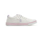 Penguin Junior Rainbow Canvas Girls's White/Lilac Trainers