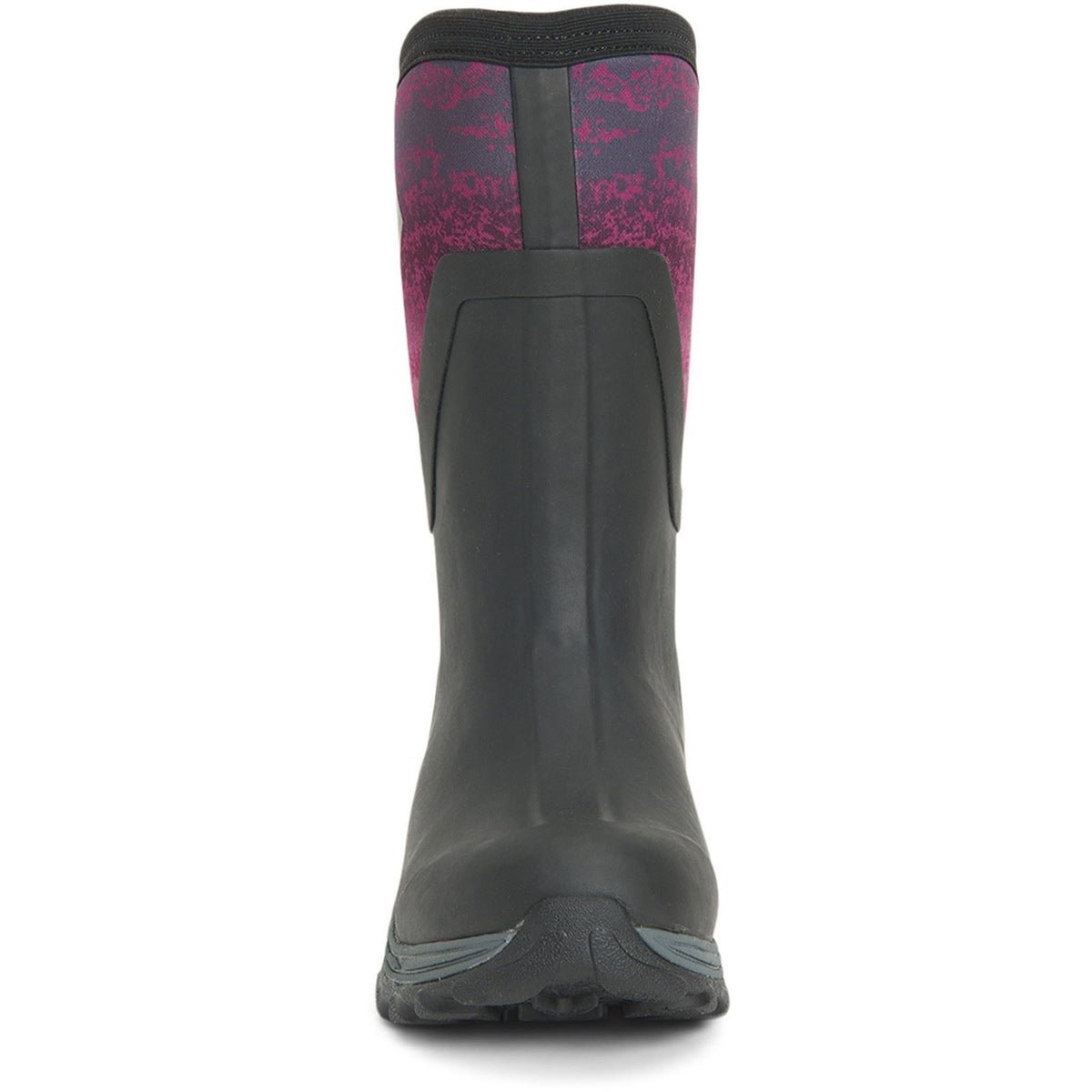 Muck Boots Women's Arctic Sport Mid Wellington Boots in Black/Magenta