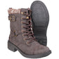 Rocket Dog Women's Thunder Galaxy Biker Boot in Brown Galaxy