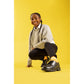 Hush Puppies Athena Leather Youth Black Brogues