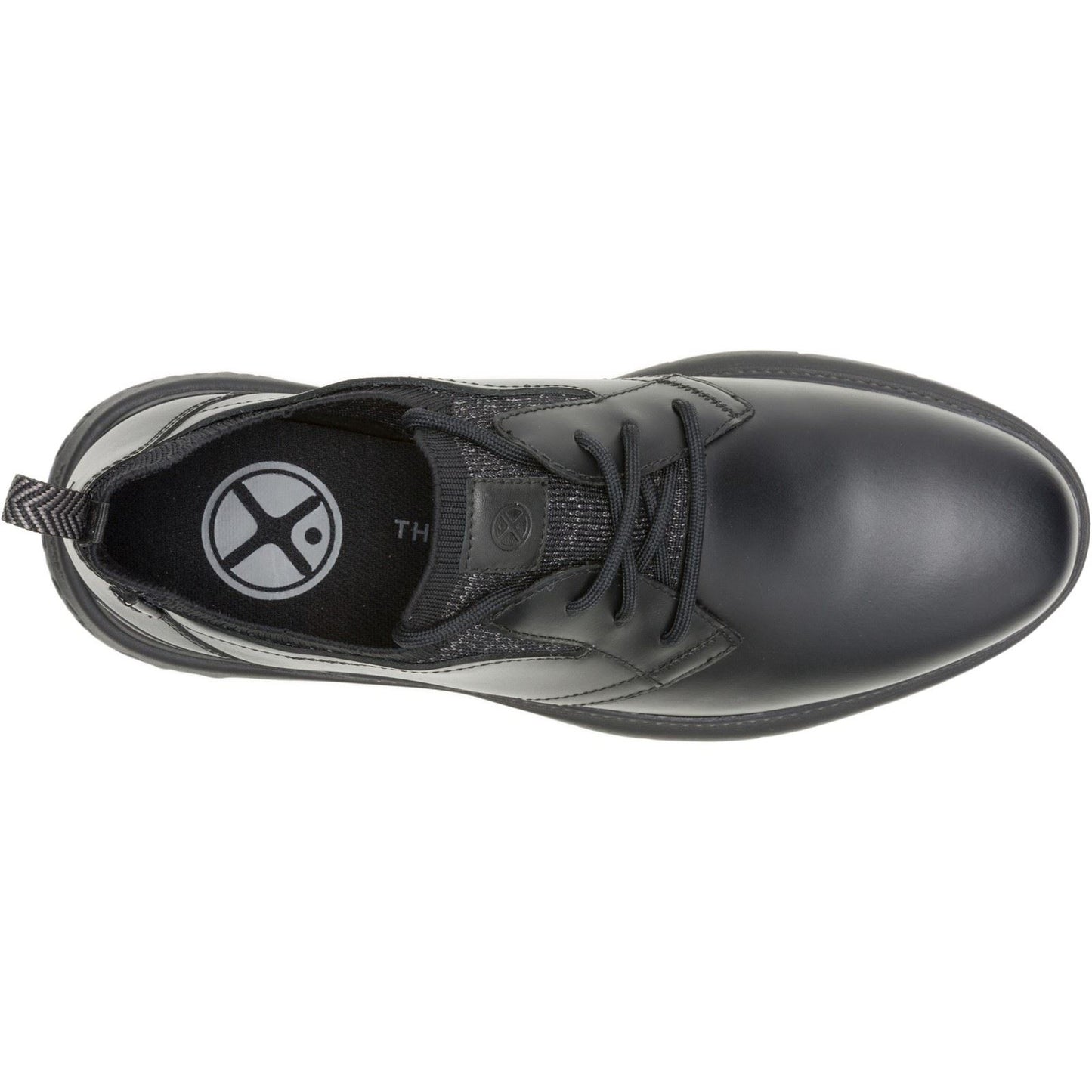 Hush Puppies Excel Leather Men's Black/Black Lace-Up Shoes