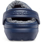 Crocs Unisex Classic Lined Clog in Navy/Charcoal