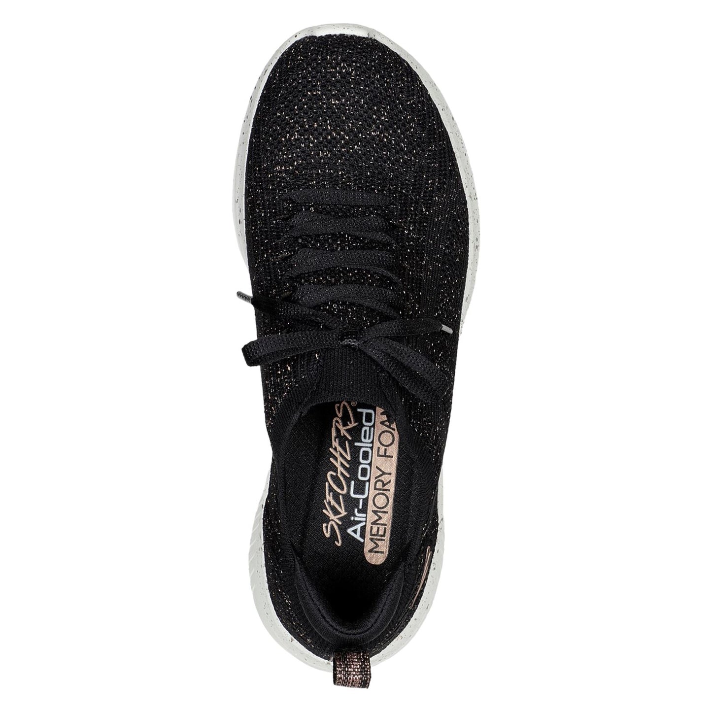 Skechers Women's Ultra Flex 3.0 - Let's Dance Shoe in Black/Rose Gold