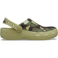 Crocs Classic Crafted Camo Textile Blend Men's Tac Green Clogs