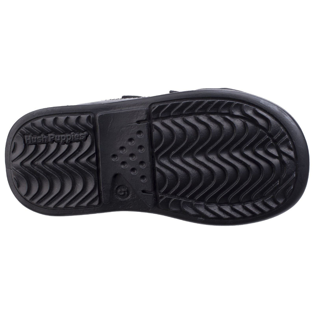 Hush Puppies Liam Infant Leather Boy's Black Shoes
