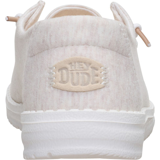 HEYDUDE Wendy Stretch Jersey Textile Women's Oatmeal Loafers