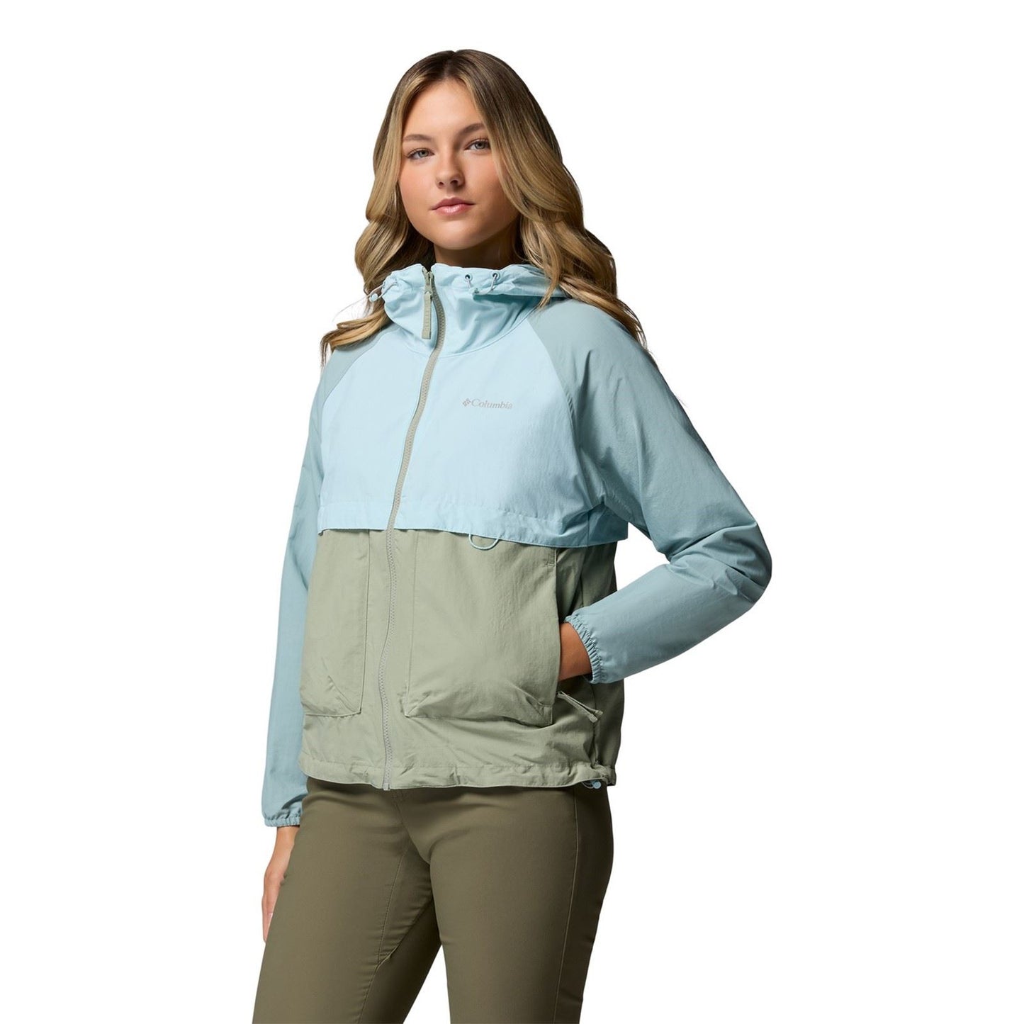 Columbia Spire Valley Women's Green Windbreaker Jackets