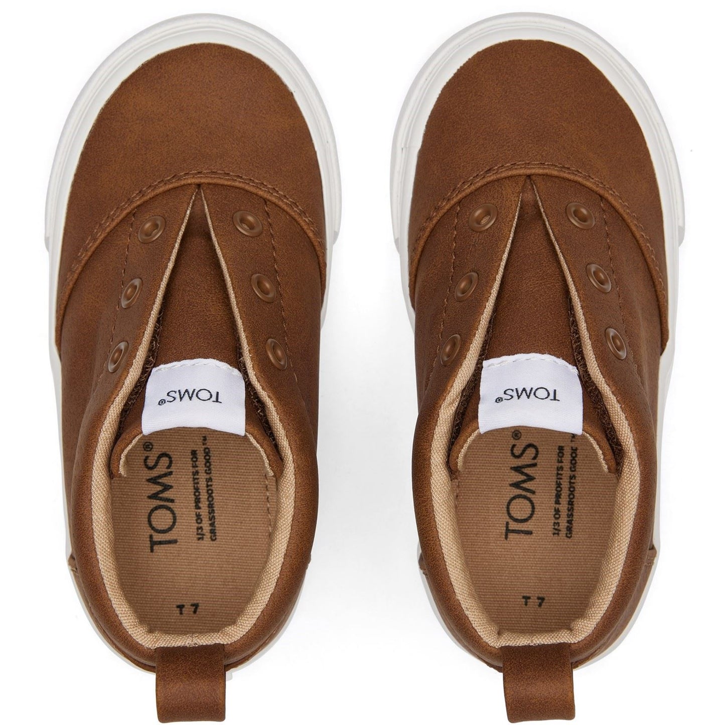 TOMS Fenix Synthetic Kids Toffee Trainers