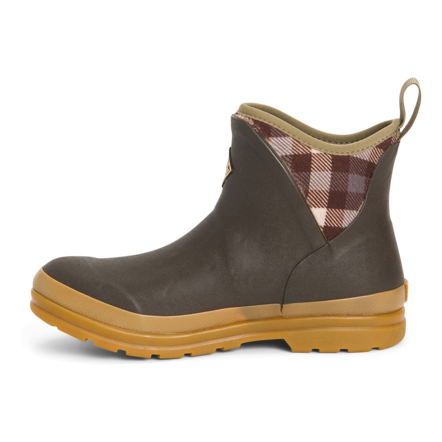 Muck Boots Women's Originals Ankle Wellingtons in Brown/Plaid/Gum