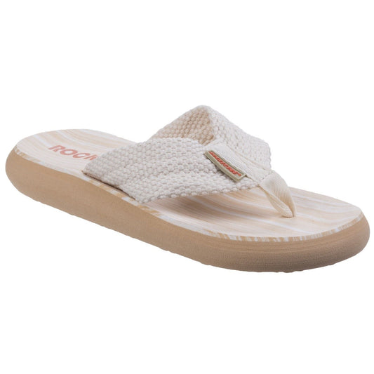 Rocket Dog Sunset Webbing Women's Double Cream Flip Flops