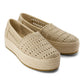 TOMS Valencia Textile Women's Champagne Shoes