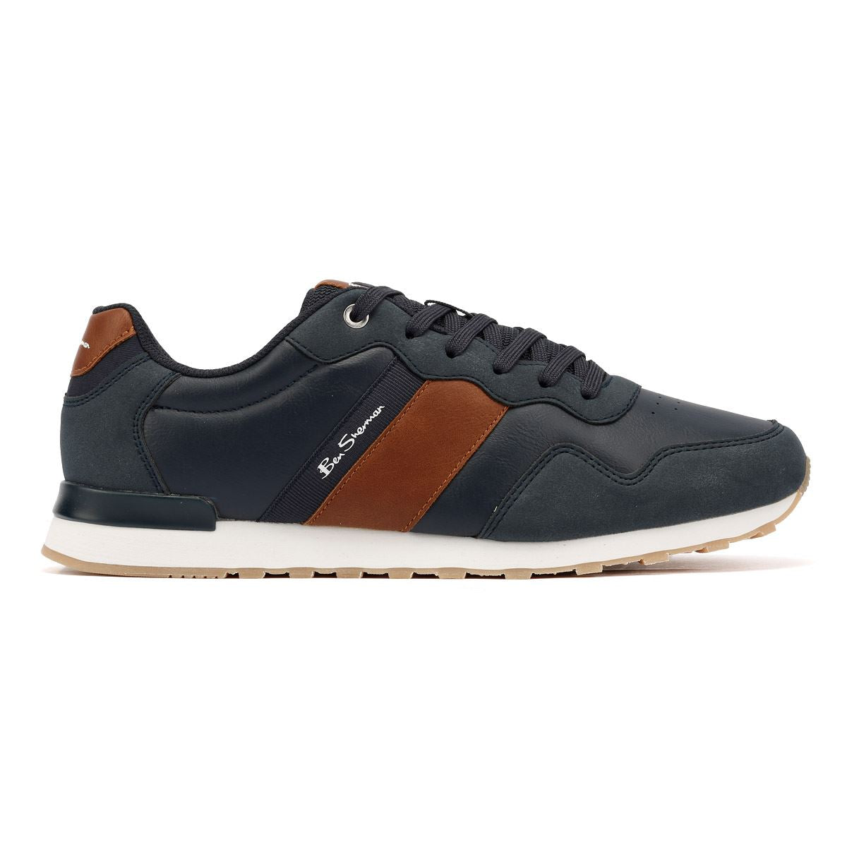 Ben Sherman - BS19018 MENS OWEN RETRO SHOE NAVY/TAN