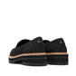 TOMS Cara Leather Women's Black Loafers
