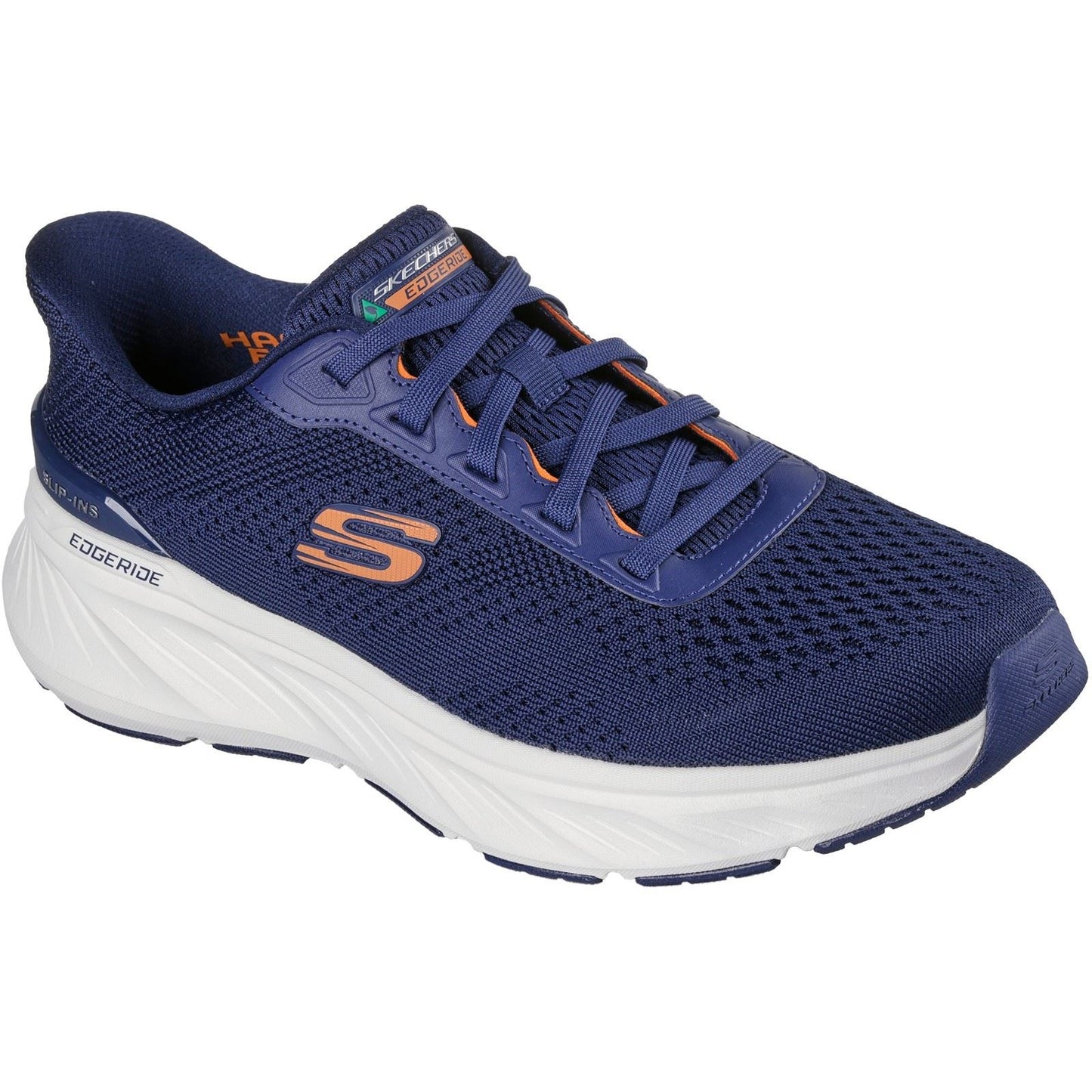 Skechers Edgeride Textile Men's Navy/Orange Trainers