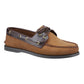 Sperry Authentic 2 Eye Leather Men's Brown Combo Boat Shoes